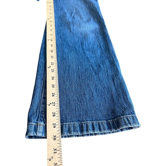 Madewell Womens 11" High-Rise Flare Jeans Medium Wash Denim Casual Fit Size 28 - Picture 12 of 14